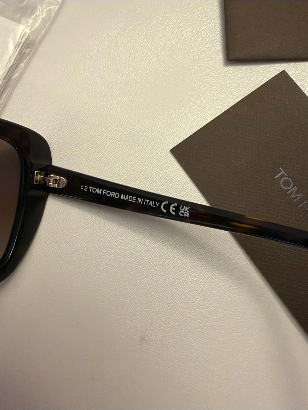 Tom Ford FT1008 52F Maeve Butterfly Sunglasses - Dark Havana/Brown